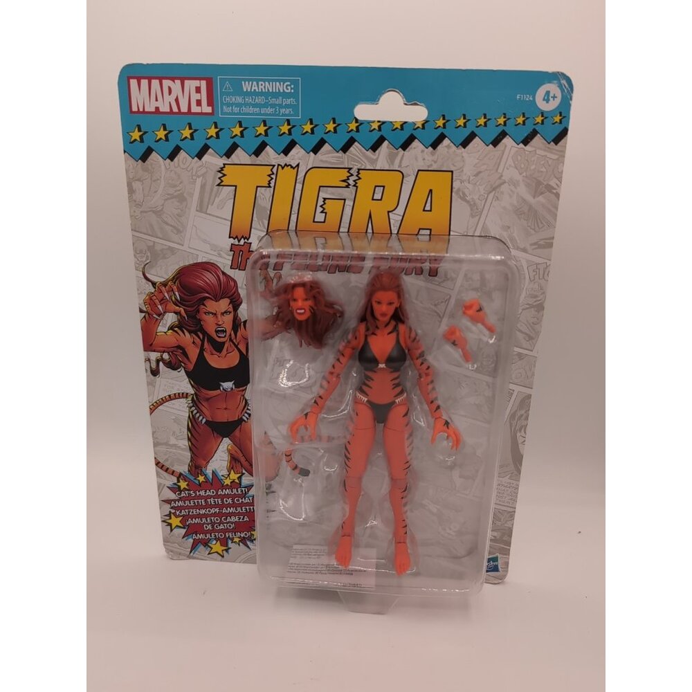 Retro Card Marvel Legends TIGRA The Feline Fury Action 6" Figure